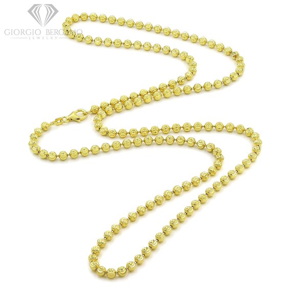 Sterling silver moon cut chain deals
