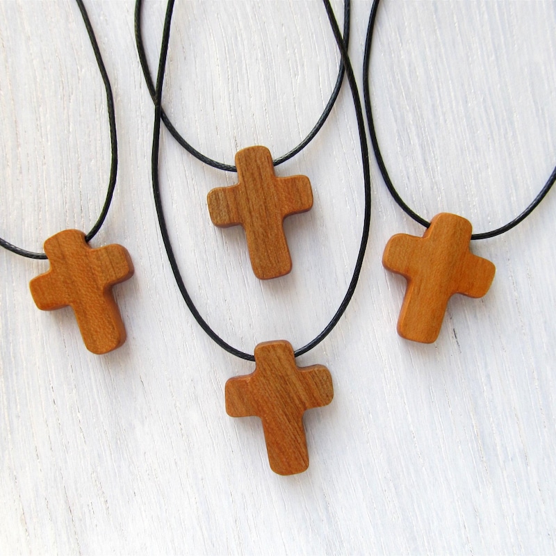 Small Cross Necklace - Etsy