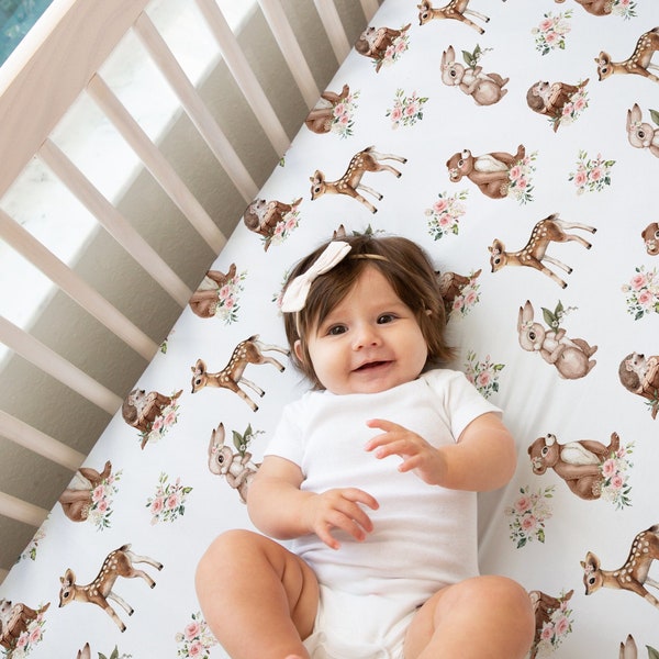 Woodland Crib Sheets Etsy