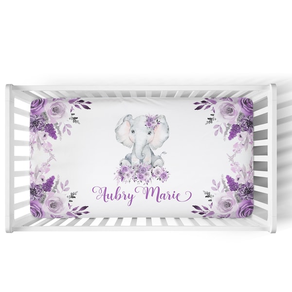 Purple Crib Bedding Etsy