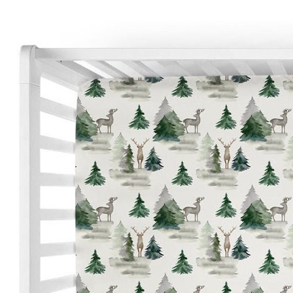 Forest Green Crib Bedding Etsy