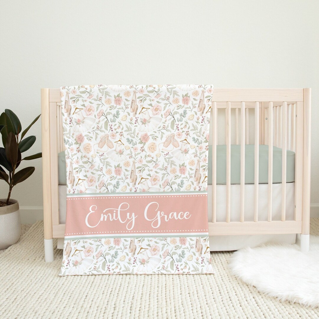 Personalized Dance Blanket, Custom Ballet Blanket With Name, Custom