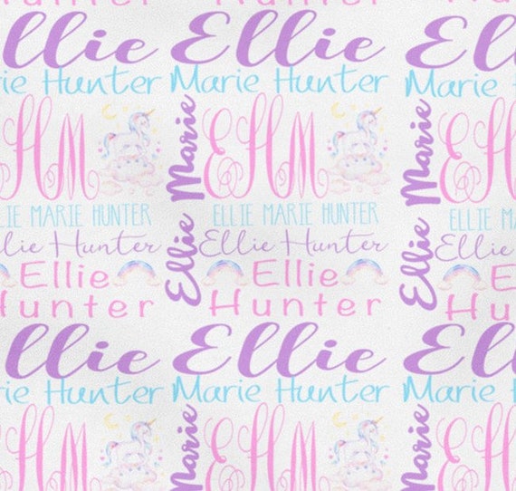 name blankets etsy