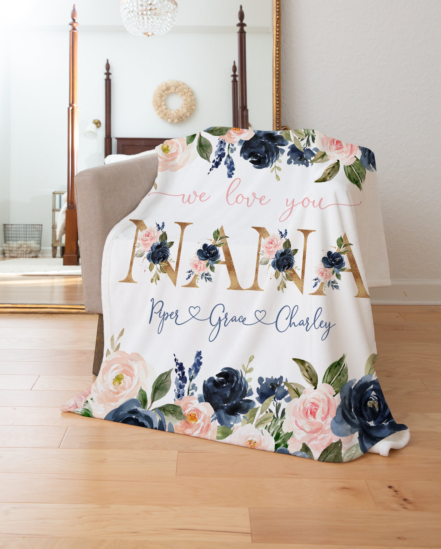 Mothers Day Blanket Personalized Mother's Day Gift Etsy