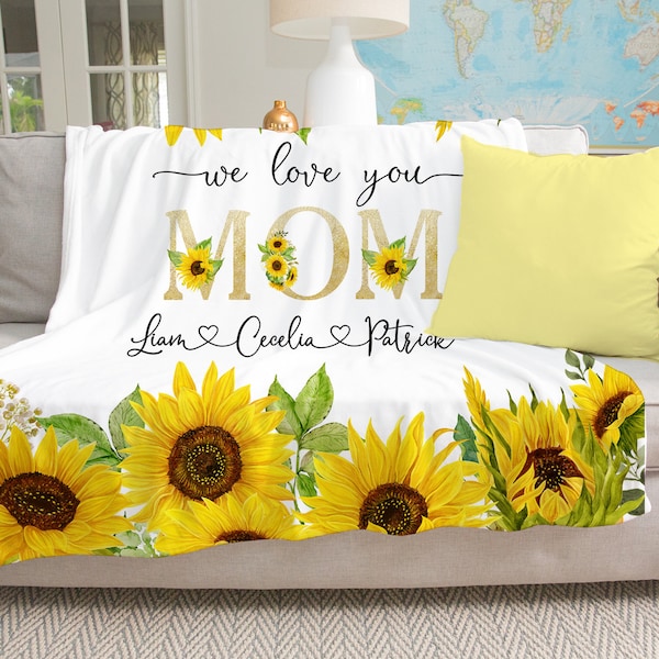 Sunflower Blanket Etsy