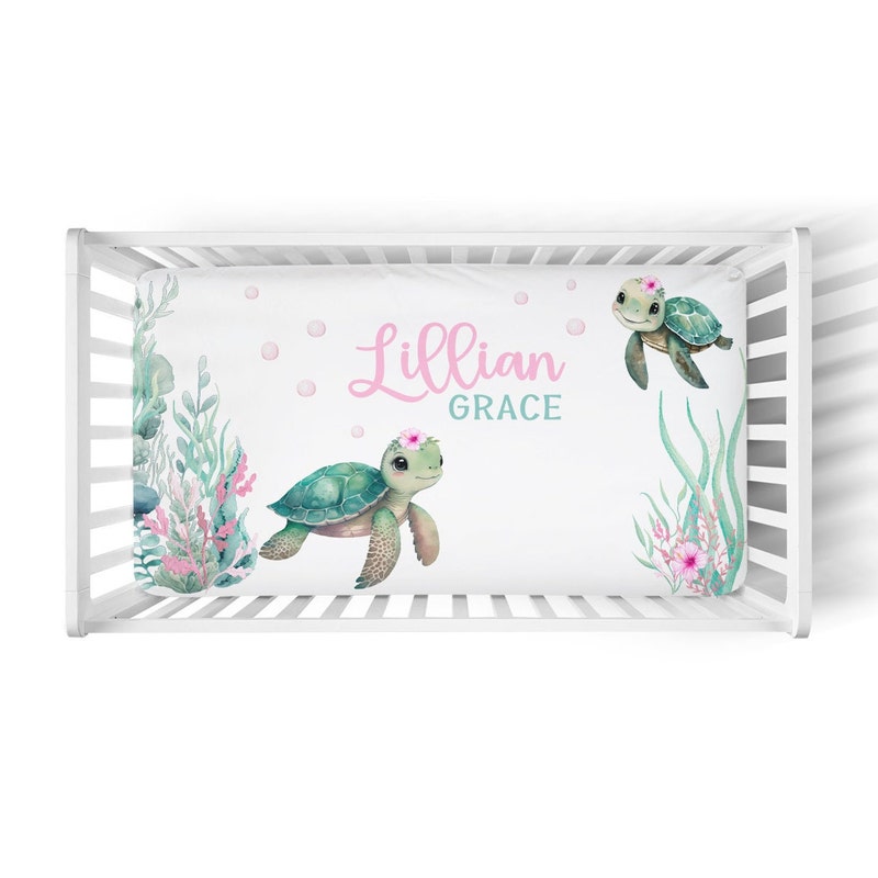 My Sea World - Baby Crib Sheet