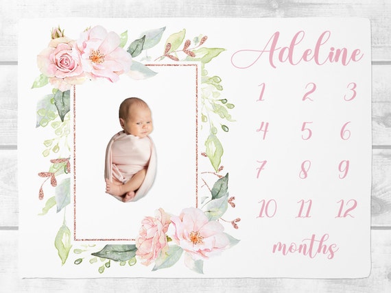 Month tracker blanket for baby hotsell