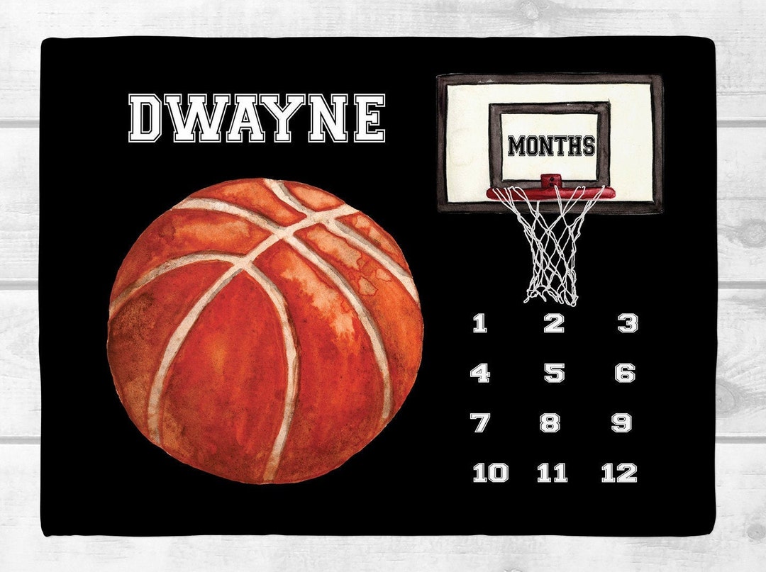 Basketball milestone blanket shop