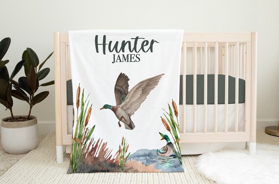 Duck hunting baby blanket hot sale