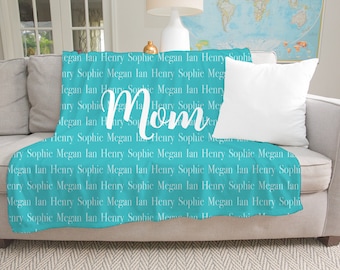 Mom Blanket - Mom Gift - Christmas Gift for Mom - Personalized Mom Blanket -Personalized Blanket -Gifts for Grandma - Blanket - Grandma Gift