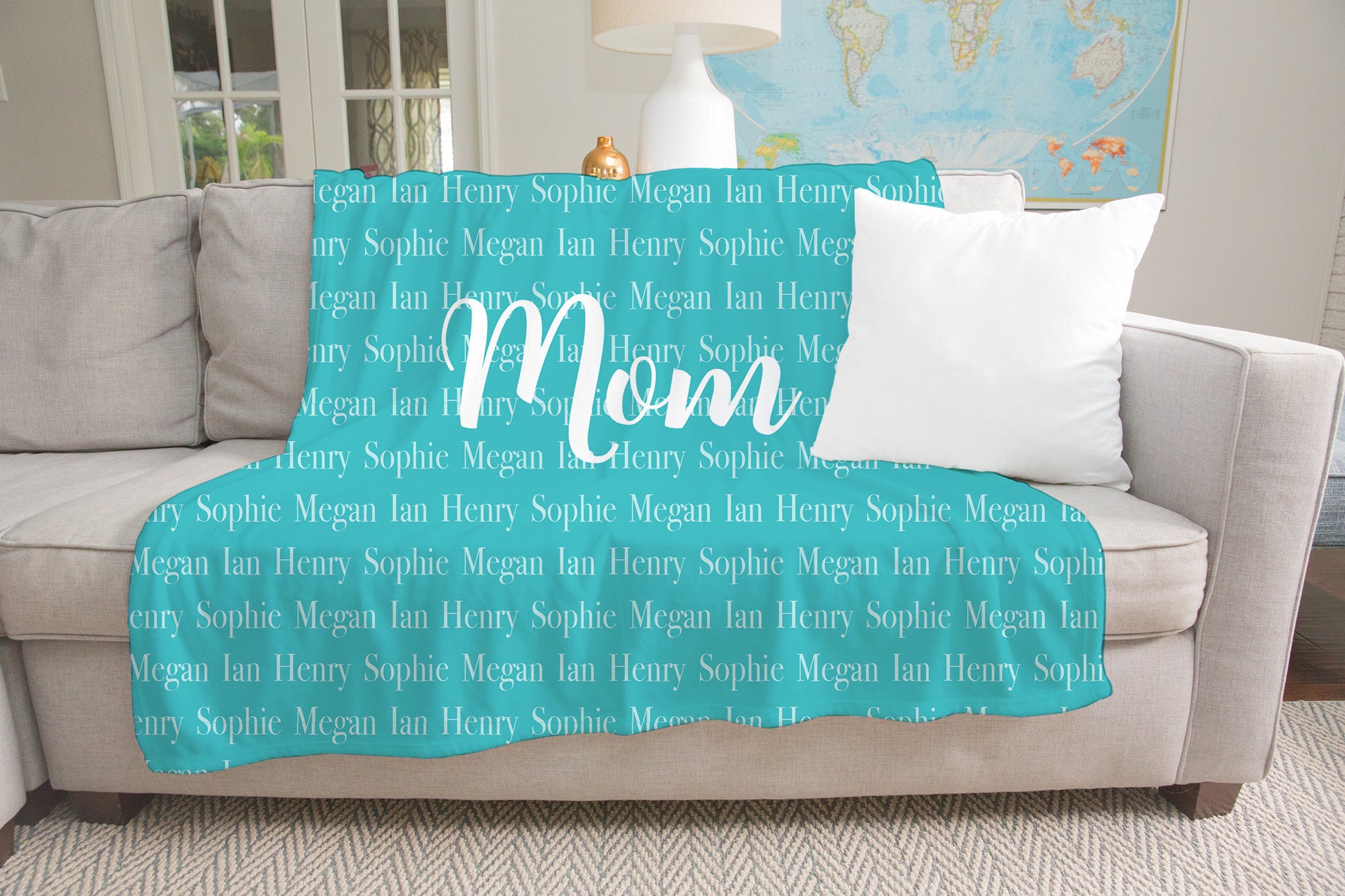 Mom Blanket Mom Gift Christmas Gift for Mom Personalized Etsy