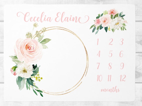 etsy milestone blanket