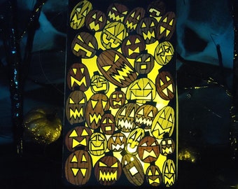 Halloween Decoration - Halloween Luminary - Luminaries - Lantern - Original work - Paper Craft - Handmade