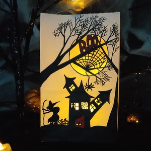 Halloween Decoration - Halloween Luminary - Luminaries - Lantern - Original work - Paper Craft - Handmade