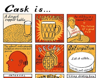 Cask is... A3 Comic Print // The Art of Cask