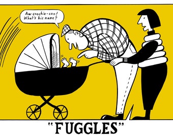Baby Fuggles A3 Comic Print // The Art of Cask
