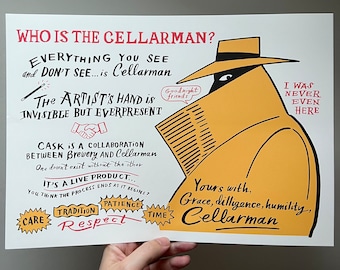 Who is the Cellarman? A3 Comic Print // The Art of Cask