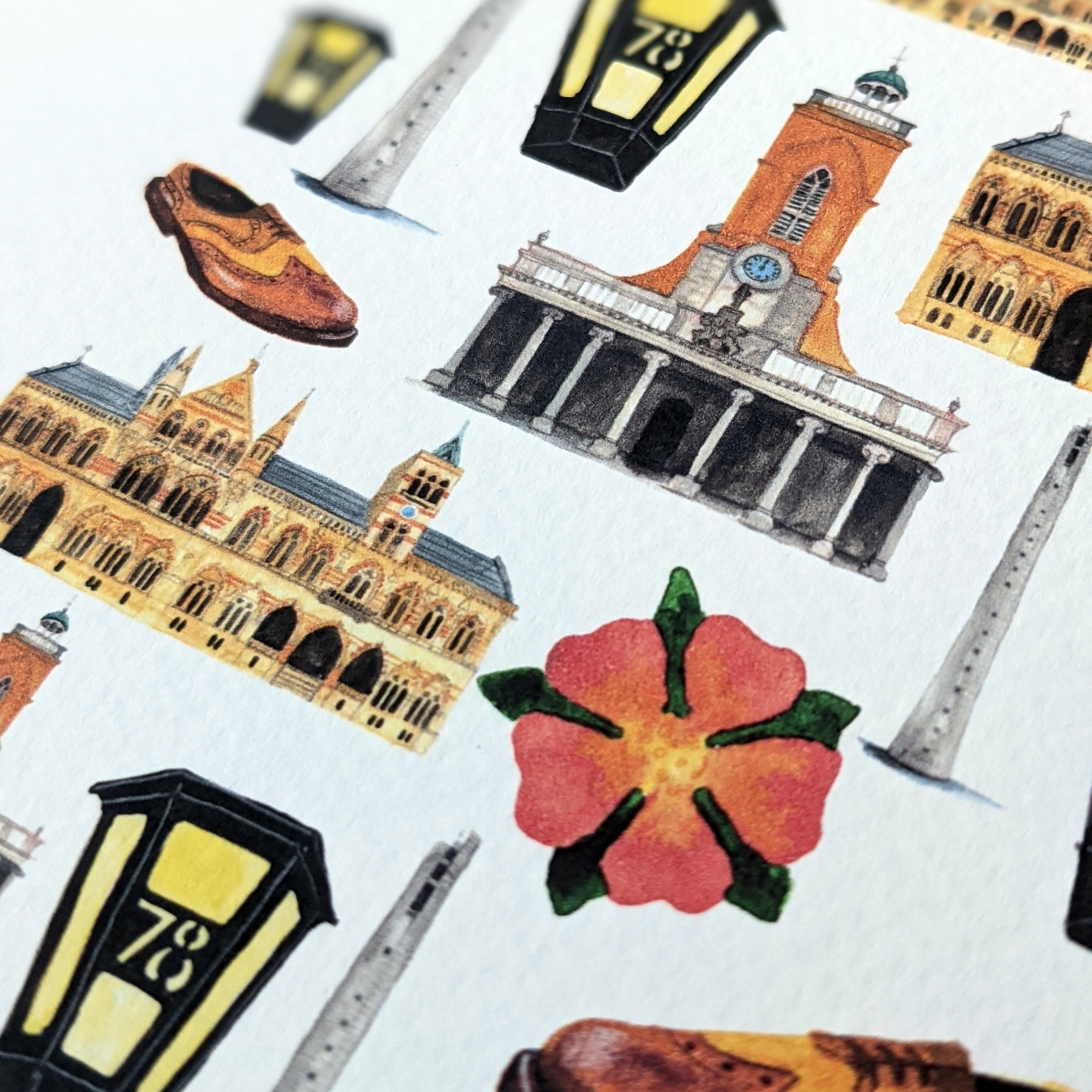 Greetings Card A Local Collection Northampton Pack of 5 - Etsy