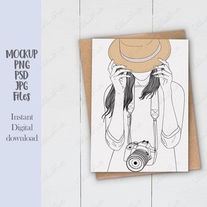 Leere weiße Karte Mockup,Kraft Umschlag Karte Mockup,einfache Einladung flatlay Mockup,5x7 Postkarte Mockup,Poster Mockup, 13x18,30,10x14 Zoll