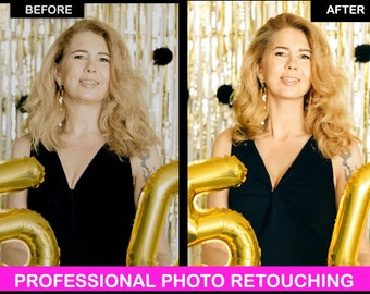 Service professionnel de retouche photo : regroupement de photos, retrait de personne (téléchargement numérique), remodelage du corps, amincissement du visage