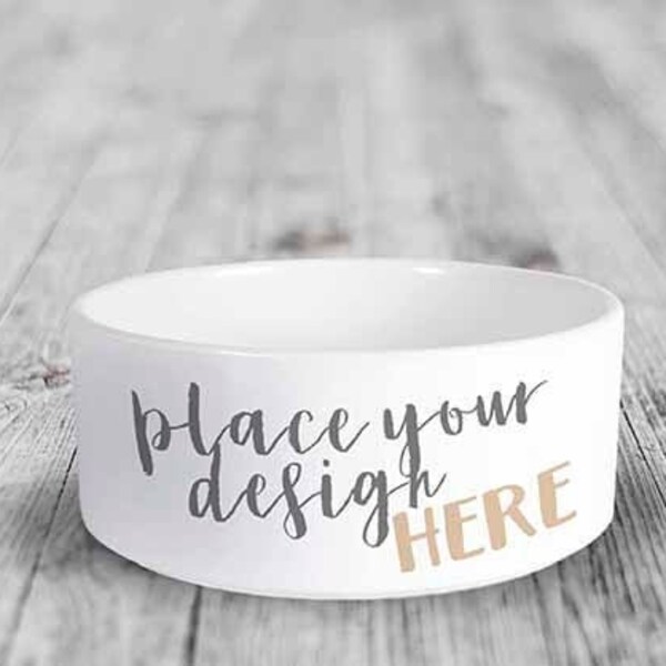 PSD + JPG sublimation ceramic pet bowl mockup, Dye sublimation pet bowl mockup, flat template mockup, Dog Mock-up,  PSD file +  jpg Mock up