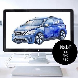 JPG + PSD Computer Mockup, Desktop Product Mockup, iMac Mockup, Styled Stock Mock Up, screen mock-up, smart object mockup, Product screen