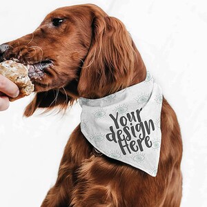 Dye Sublimation Pet Bandana Mockup Template Add Your Own Etsy