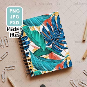 PNG + JPG +PSD Cover Planner Mockup, Covers Journal Mockup, Weekly Planner Cover Mock Up, Covers Journal Smart Object Files, Notebook Mockup