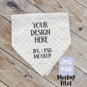 Download JPG PSD Dye sublimation pet bandana mockup flat lay Folded ...