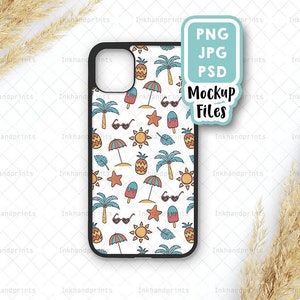 PNG + PSD + JPG Mock-up per iPhone 11, Mock-up per custodia per iPhone a sublimazione, Mock-up per custodia per iPhone, Sublimazione del prodotto vuoto fotografico,