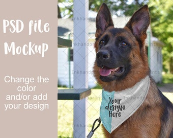 Download Pet Bandana Mockup Etsy