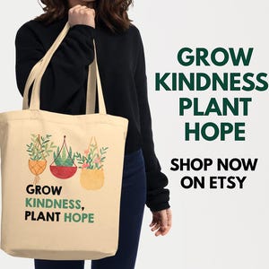 Sac shopping esthétique et respectueux de l'environnement, sac pour la vie - Tendance, bio et parfait pour un usage quotidien Sac fourre-tout écologique 100 % coton,