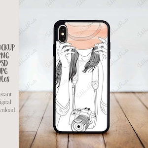 PNG + PSD + JPG iPhone X Mock Up, Sublimation iPhone Case Mock Up, iPhone Case Mock-Up, Photo Blank Product Sublimation,