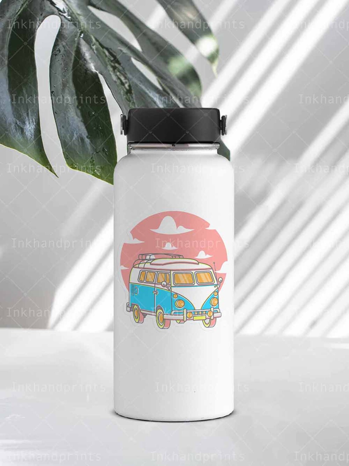 Download JPG PSD Vinyl decal / sticker hydro flask sticker MockupSVG | Etsy