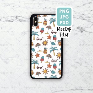 PNG + PSD + JPG iPhone X Mock Up, Sublimation iPhone Case Mock Up, iPhone Case Mock-Up, Photo Blank Product Sublimation,