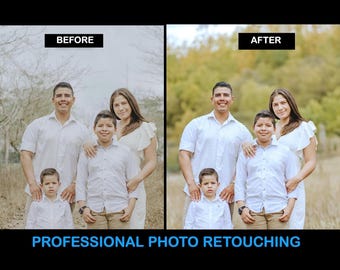 Professional Photo Retouching Service: Combine Photos, Remove Person (Digital Download)