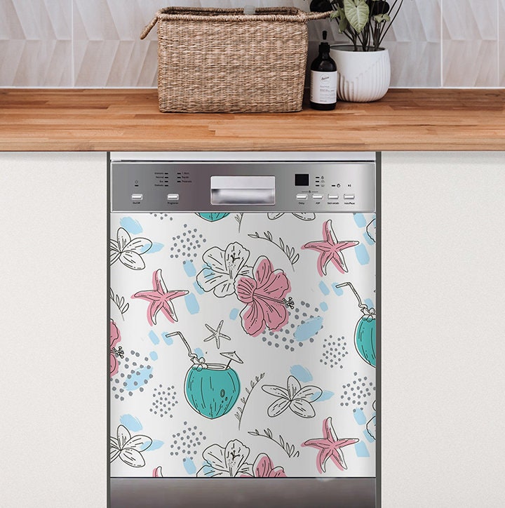 PSD DIGITAL MOCKUP Dishwasher Cover Vinyl Decal / Sticker | Etsy
