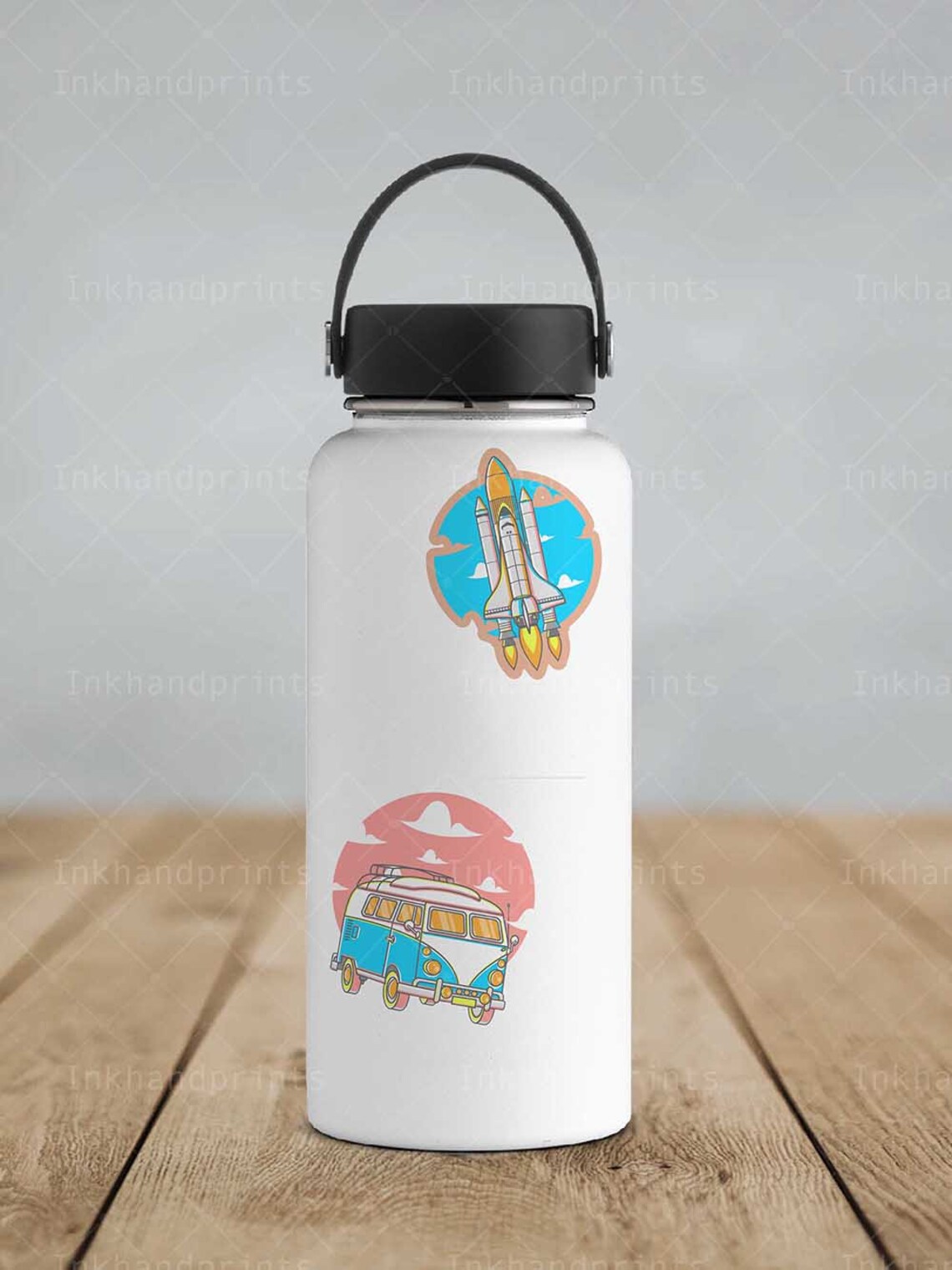 JPG PSD Vinyl Decal / Sticker Hydro Flask Sticker Mockupsvg Etsy