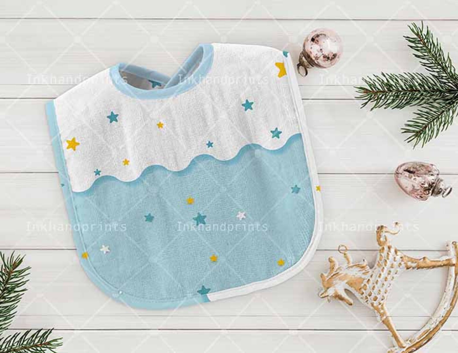 Download JPG PSD Simple Blank White Baby Bib Mockup Bib Stock Photo ...
