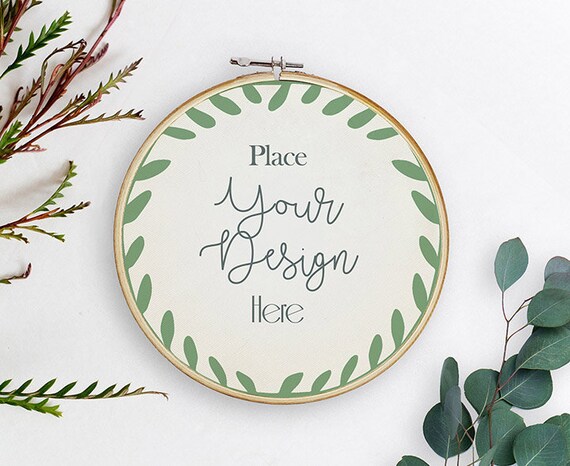 Download Jpg Psd Embroidery Hoop Mockup Embroidery Design Mockup Etsy