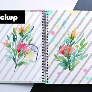 PSD Planner Mockup, Journal Mockup, Weekly Planner Mock Up PSD, Journal  Smart Object Files, Notebook Mockup