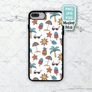 PNG + PSD + JPG iPhone 8 Case Mock Up, Sublimation iPhone Case Mock Up, iPhone Case Mock-Up, Photo Blank Product Sublimation,