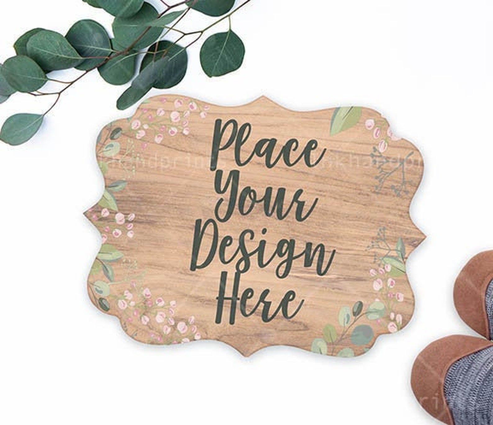 Download JPG PSD Door Hanger Mockup Poster Decor Nursery Name Sign | Etsy