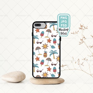 PNG + PSD + JPG iPhone 8 Case Mock Up, Sublimation iPhone Case Mock Up, iPhone Case Mock-Up, Photo Blank Product Sublimation,