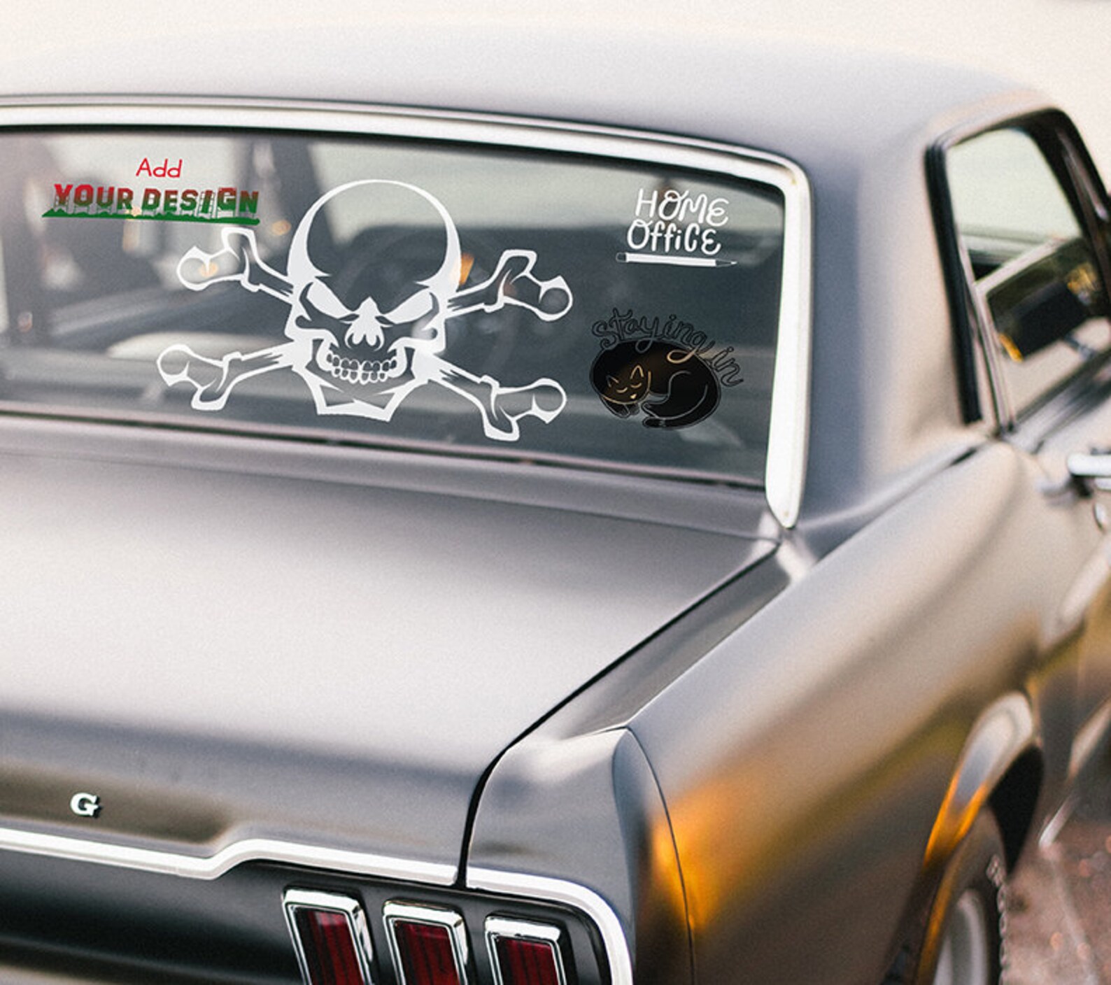 Download JPG PSD Vinyl decal / sticker Rear Window Car Mockup vinyl ...