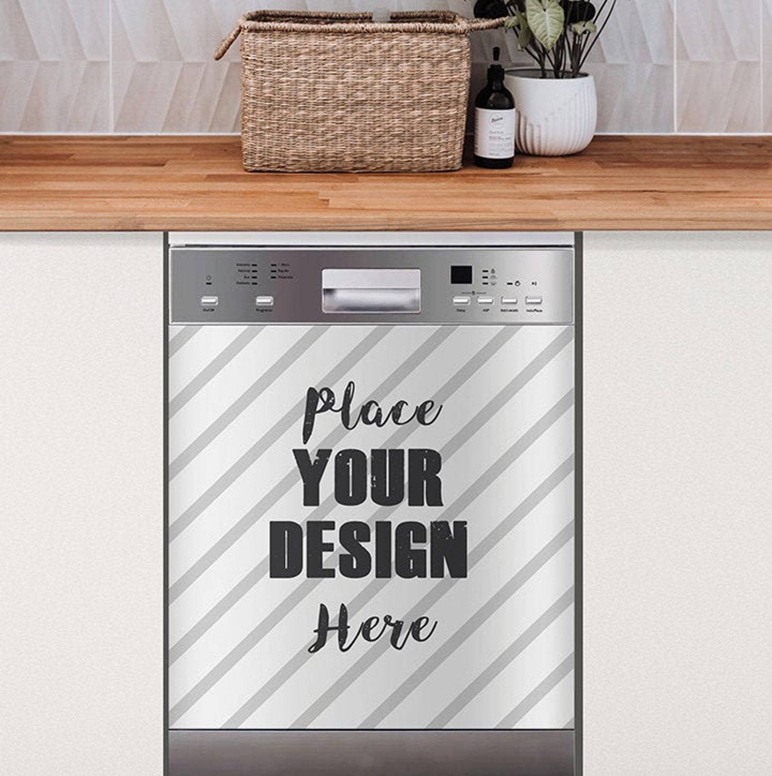 PSD DIGITAL MOCKUP Dishwasher Cover Vinyl Decal / Sticker Etsy