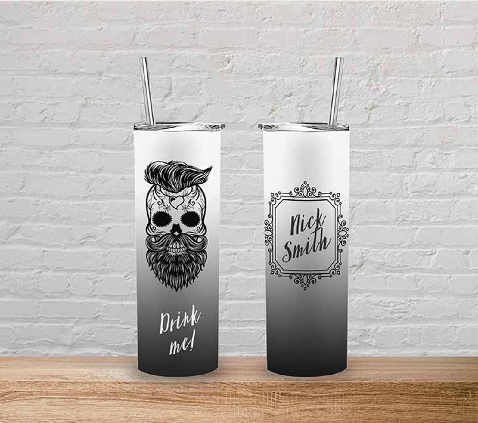 JPG PSD Blank Sublimation Skinny Tumbler Mockup Tumbler Etsy