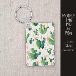 PNG,JPG,PSD Blank rectangle Shaped Keychain Mockup,rectangle key chain mockup,simple keychain Key Tag photo, Sublimation Key Tag mockup