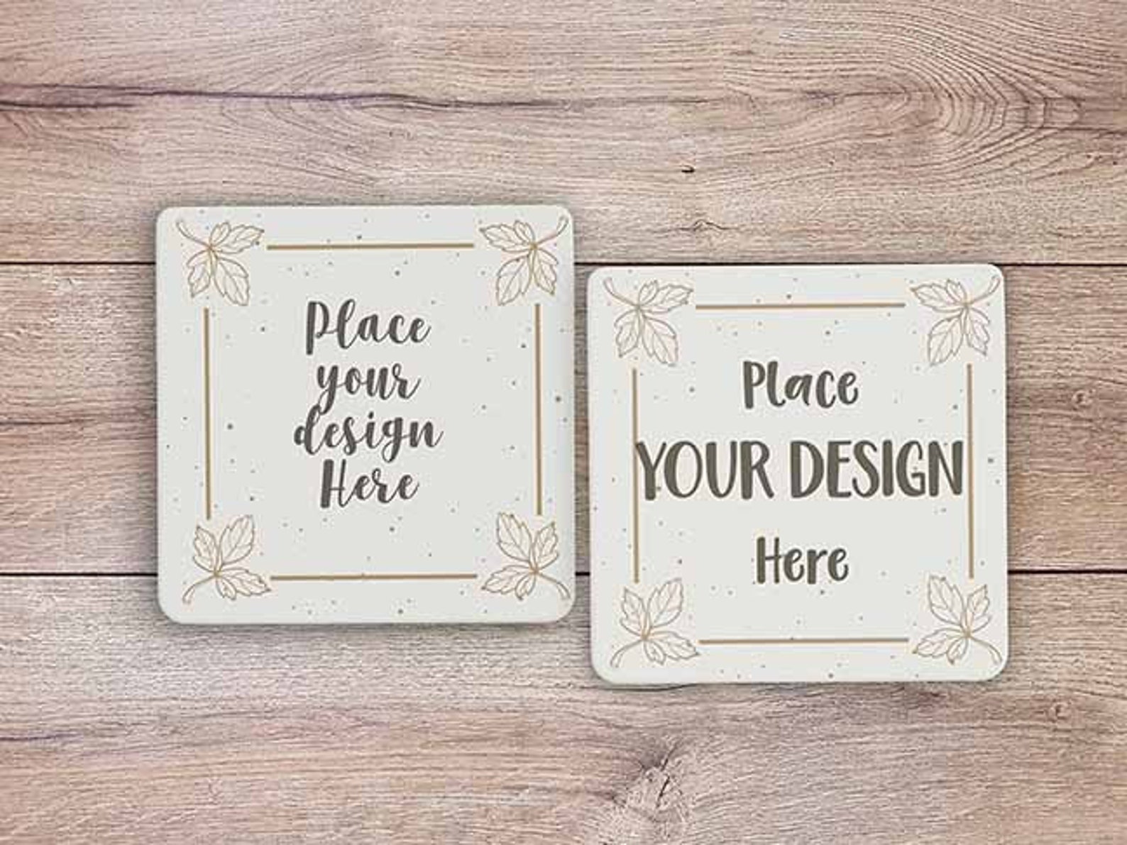 PSD JPG Square Coaster Mock Up Template for Coaster Etsy