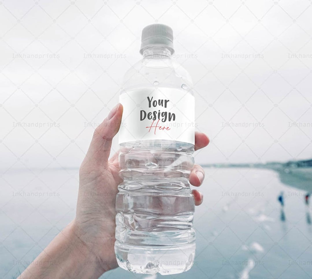 JPG PSD Bottle Decal / Sticker Water Bottle Sticker Mockup,svg Water